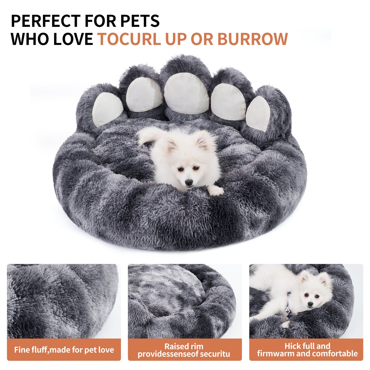 Ultra Soft Cozy Plush Pet Beds for Small & Medium Dogs & Cats – Warm, Comfortable Indoor Sleeping Solutions for Your Furry Friends.