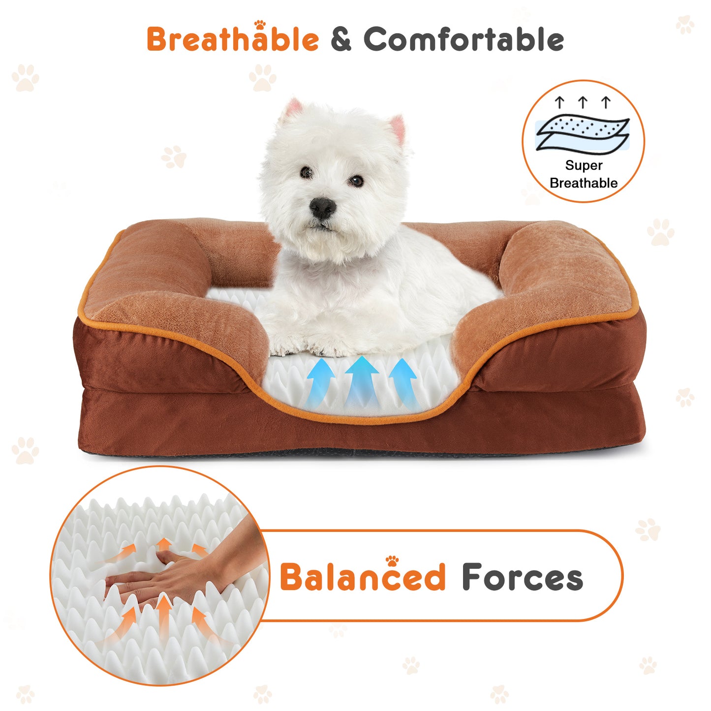 Premium Memory Foam Pet Bed for Dogs & Cats-Washable, Ultimate Comfort & Support